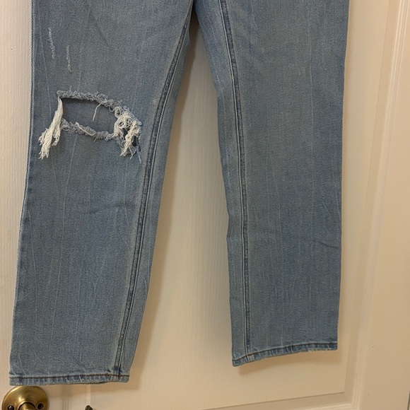 Abercrombie & Fitch Light Blue Straight Leg Jeans - Picture 2 of 5